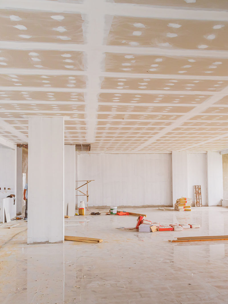 Großer Raum Trockenbau